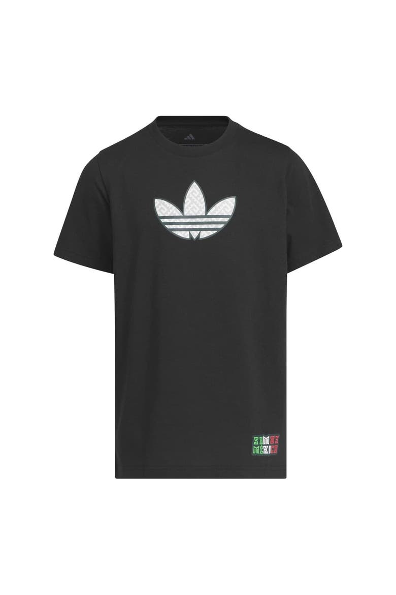 Youth adidas Black Mexico National Team 2026 Away Jersey Hook T-Shirt, Alternate, color, Black