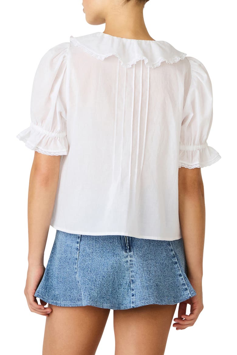 Lyric Ruffle Top, Alternate, color, ANTIQUE