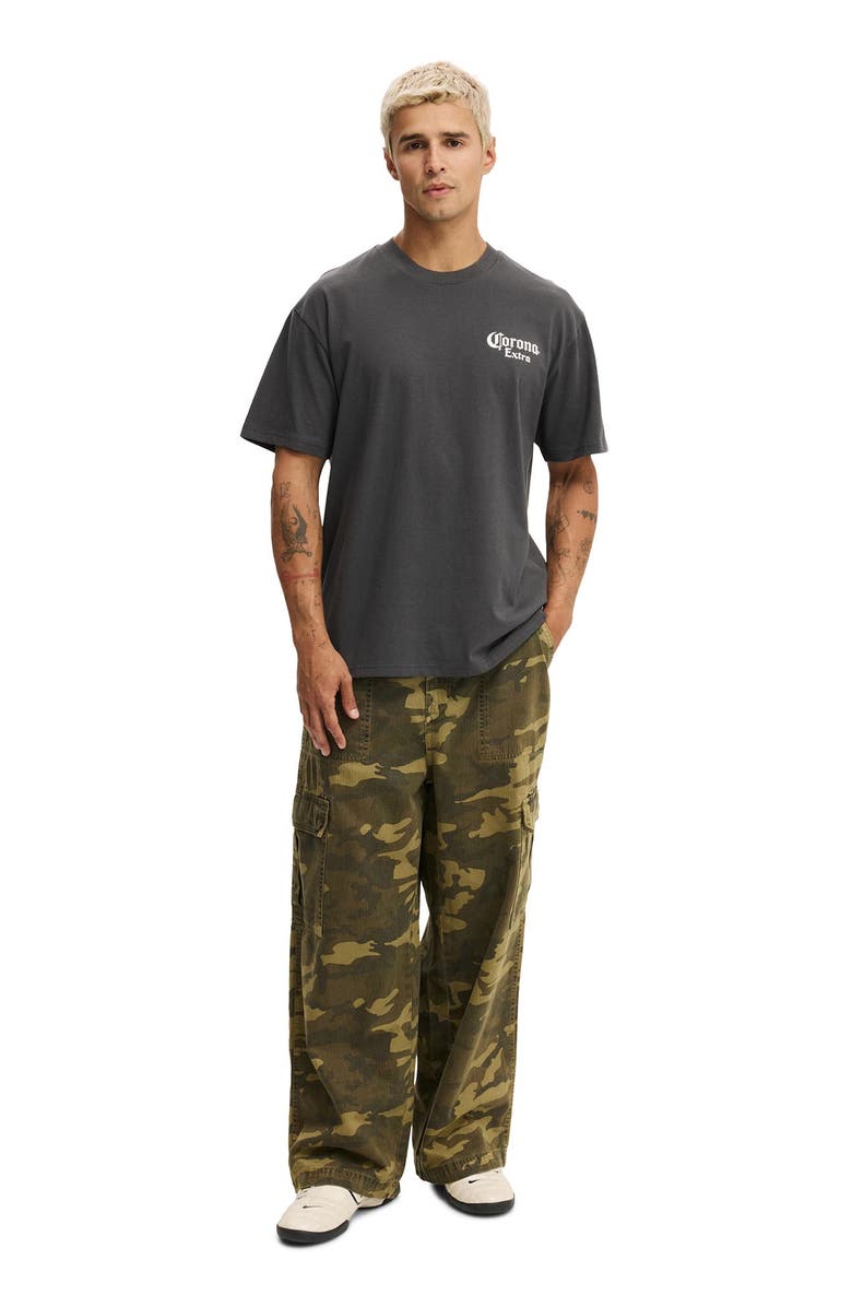 Cotton On Men's Loose Fit License T-Shirt, Main, color, Lcn Cor Faded Slate Corona -