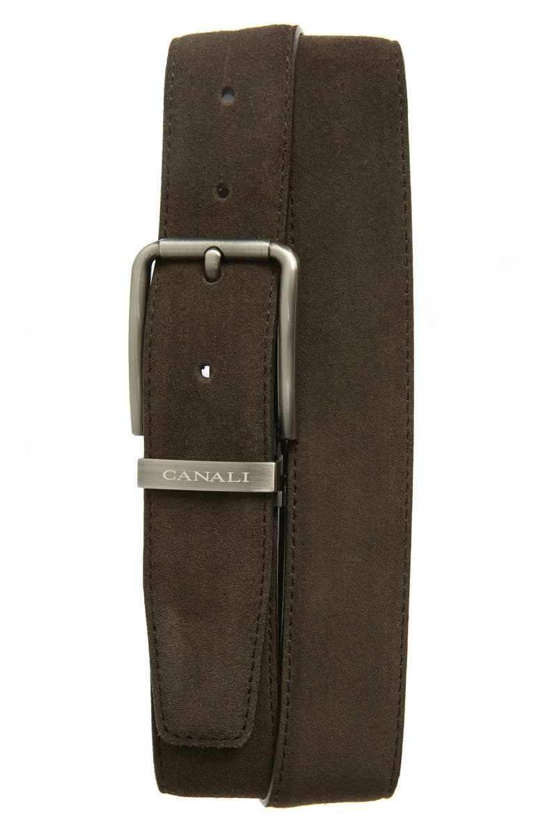 Canali Suede Belt, Main, color, 
