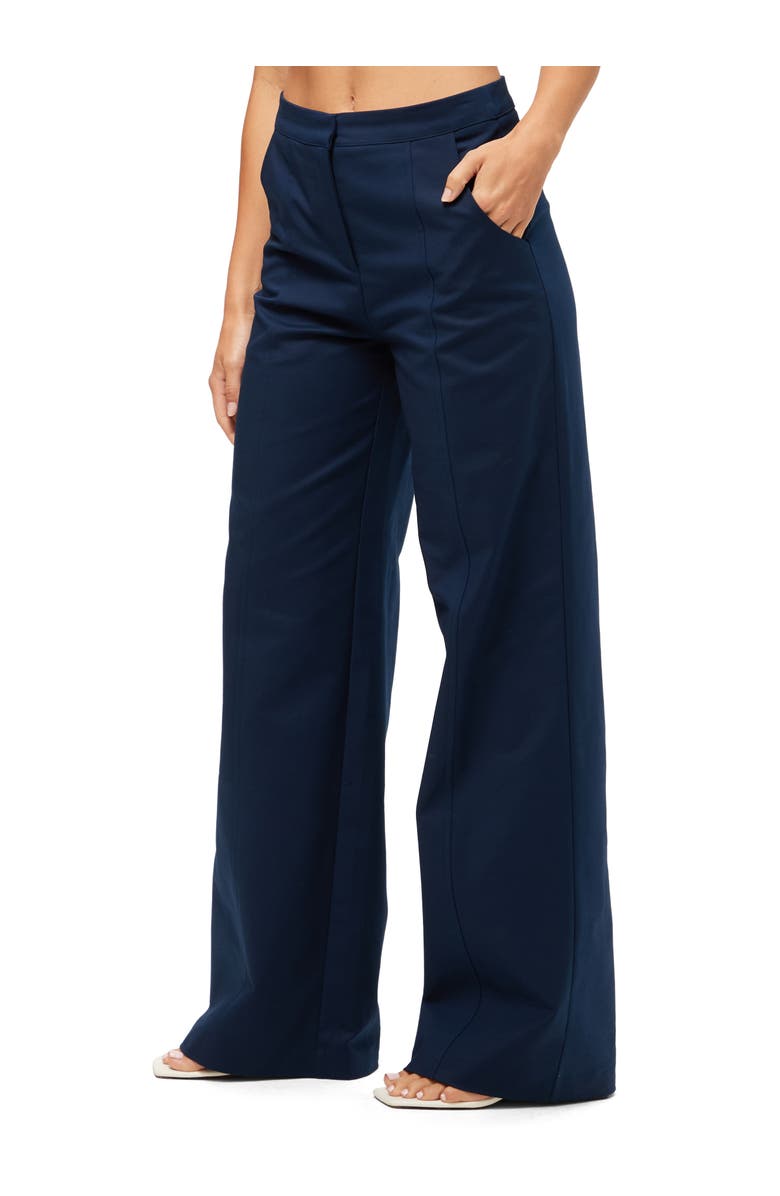 Trina Turk Record Wide Leg Ponte Pant, Alternate, color, Ink