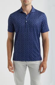johnnie-O USA Flag Print Performance Jersey Polo