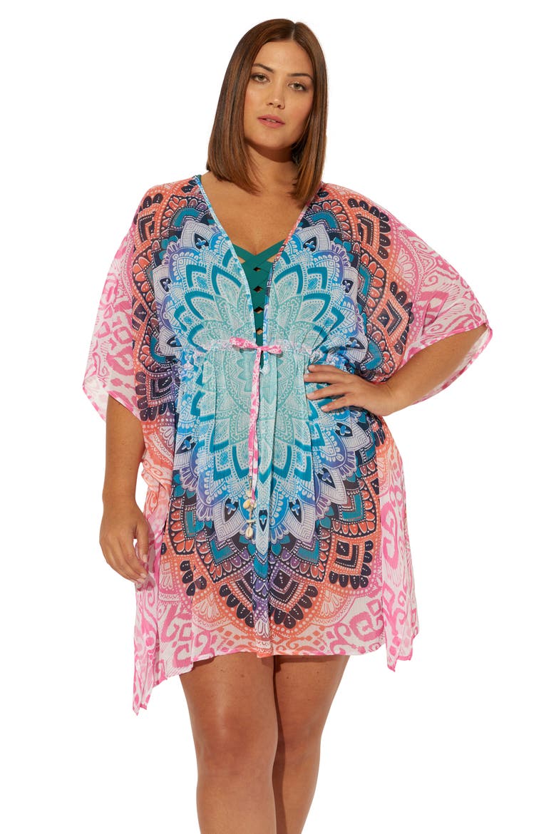 Cover-Up Caftan, Alternate, color, MULTI