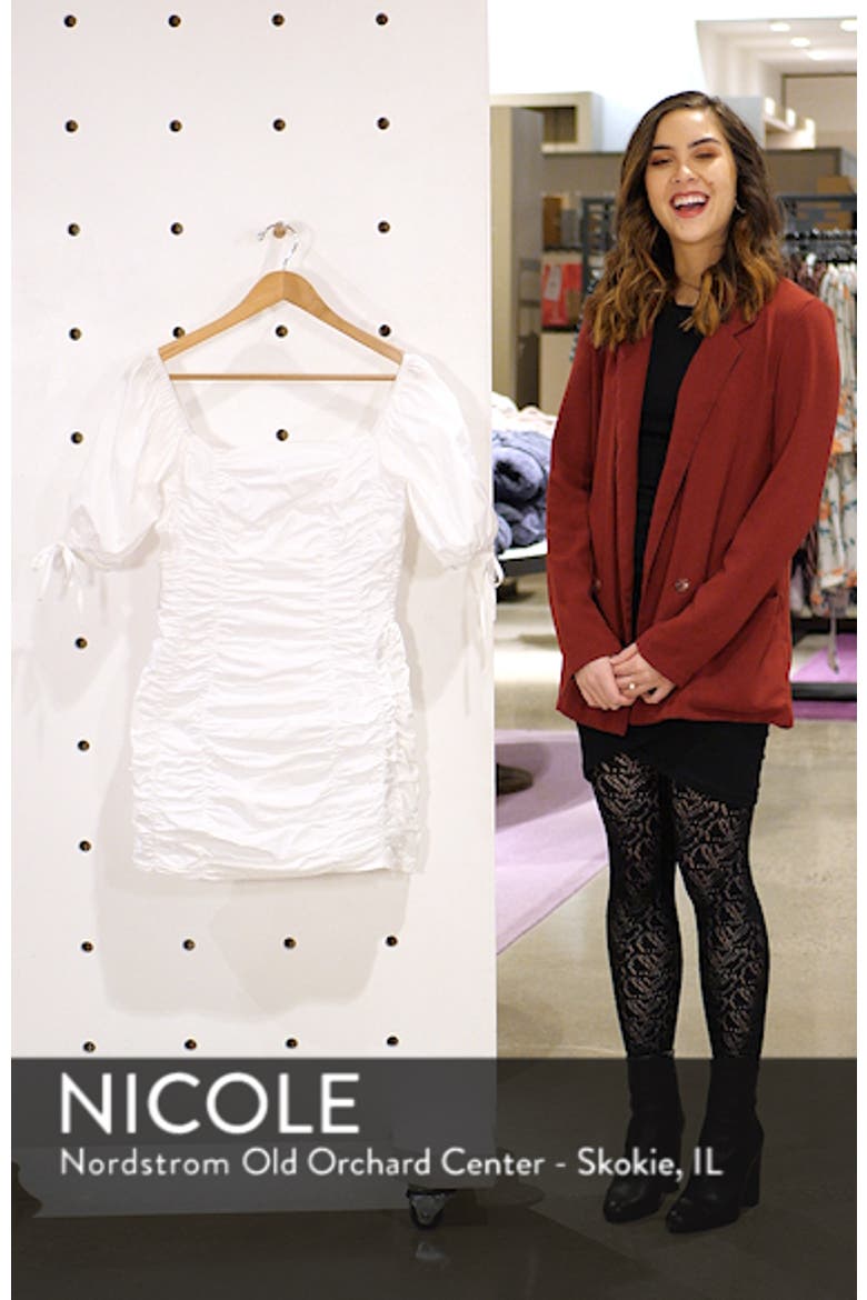 Shirred Cotton Minidress video