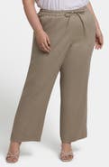 NYDJ Drawstring Relaxed Fit Linen Blend Pants