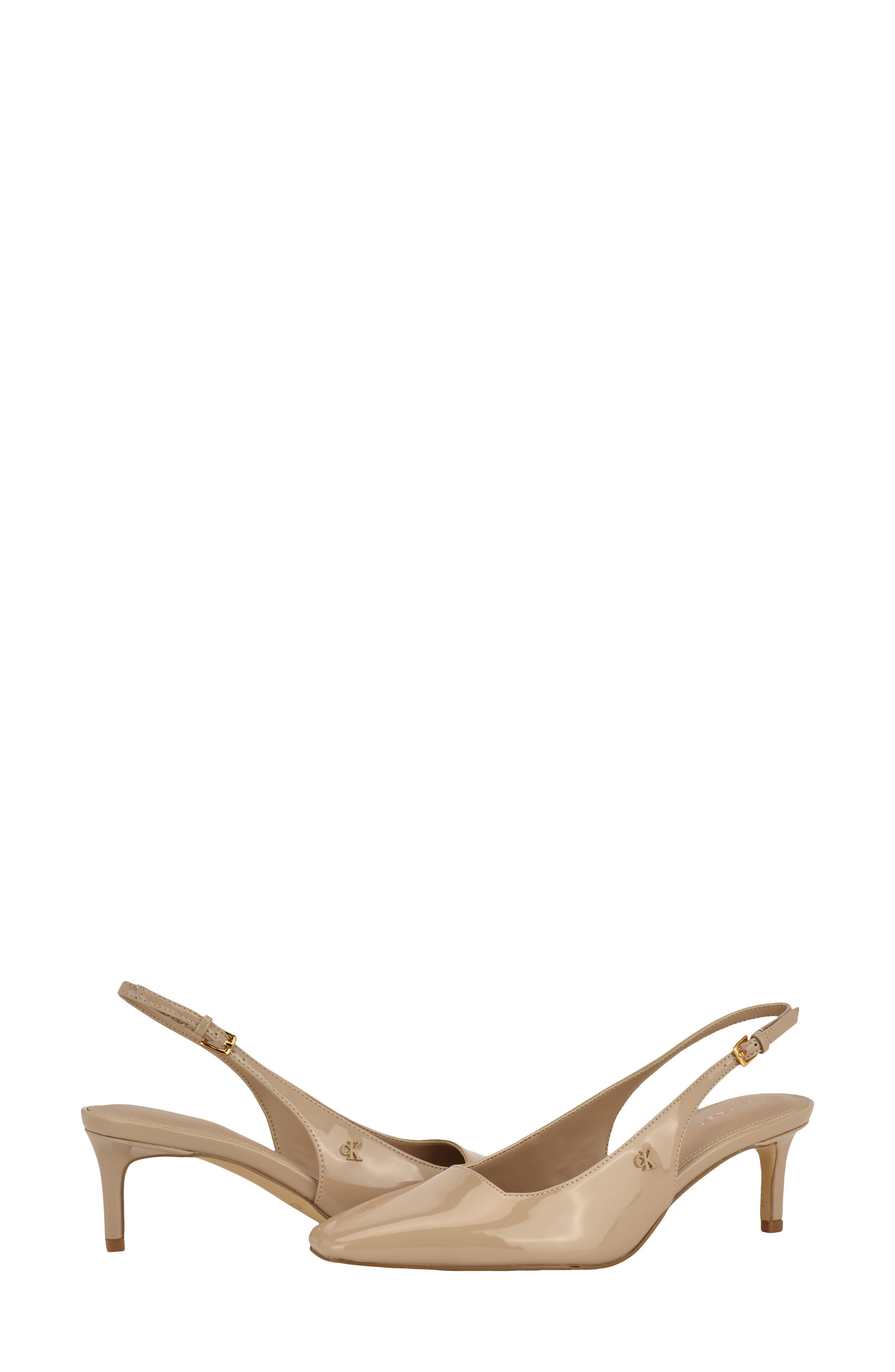 Sorena Slingback Kitten Heel Pump, Alternate, color, TAUPE PATENT