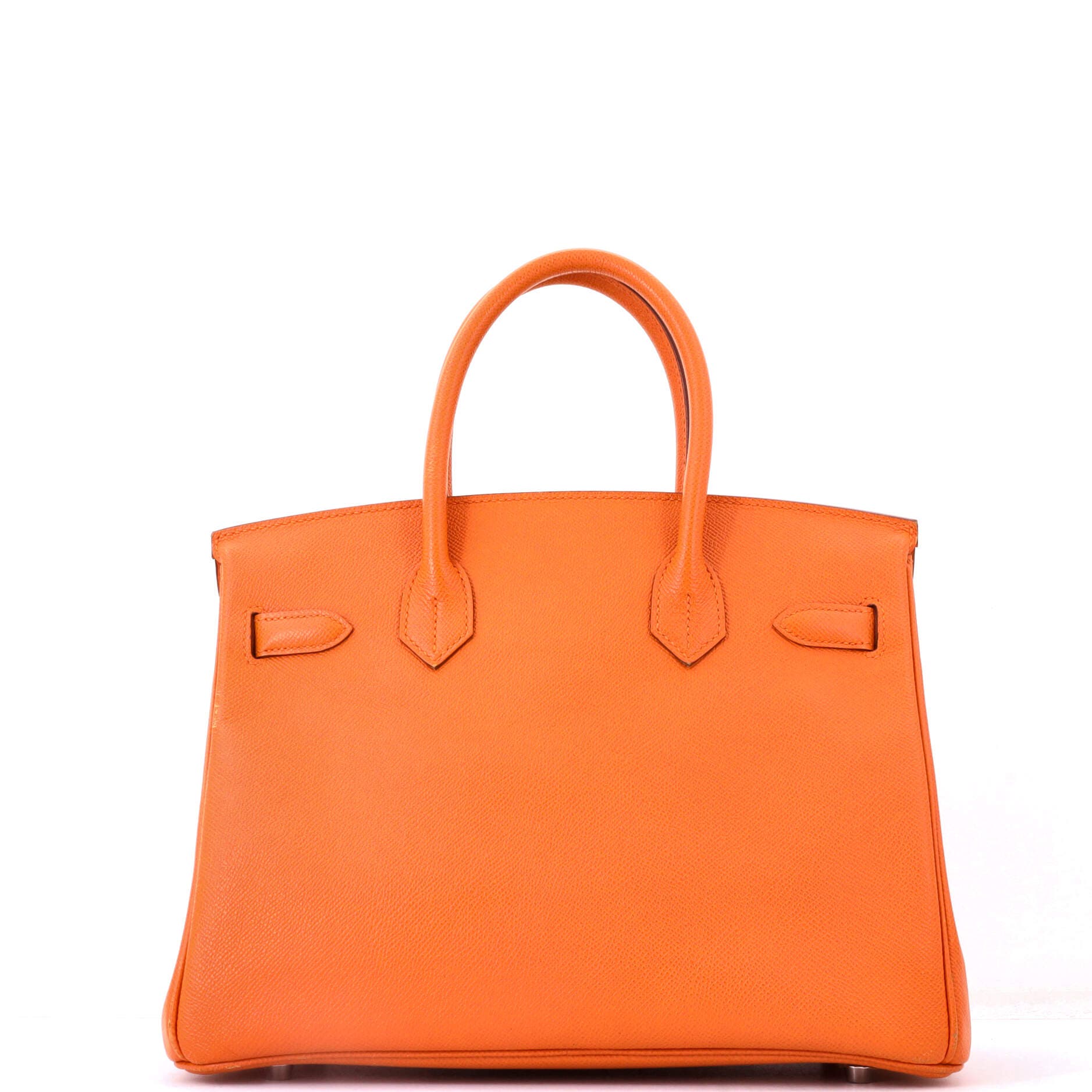 Birkin Handbag Orange Epsom with Palladium Hardware 30, Alternate, color, Orange H