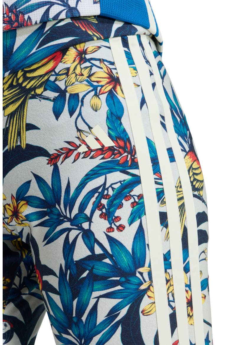 x FARM Rio Bike Shorts, Alternate, color, TALC/ GOLD/ CREAM WHITE