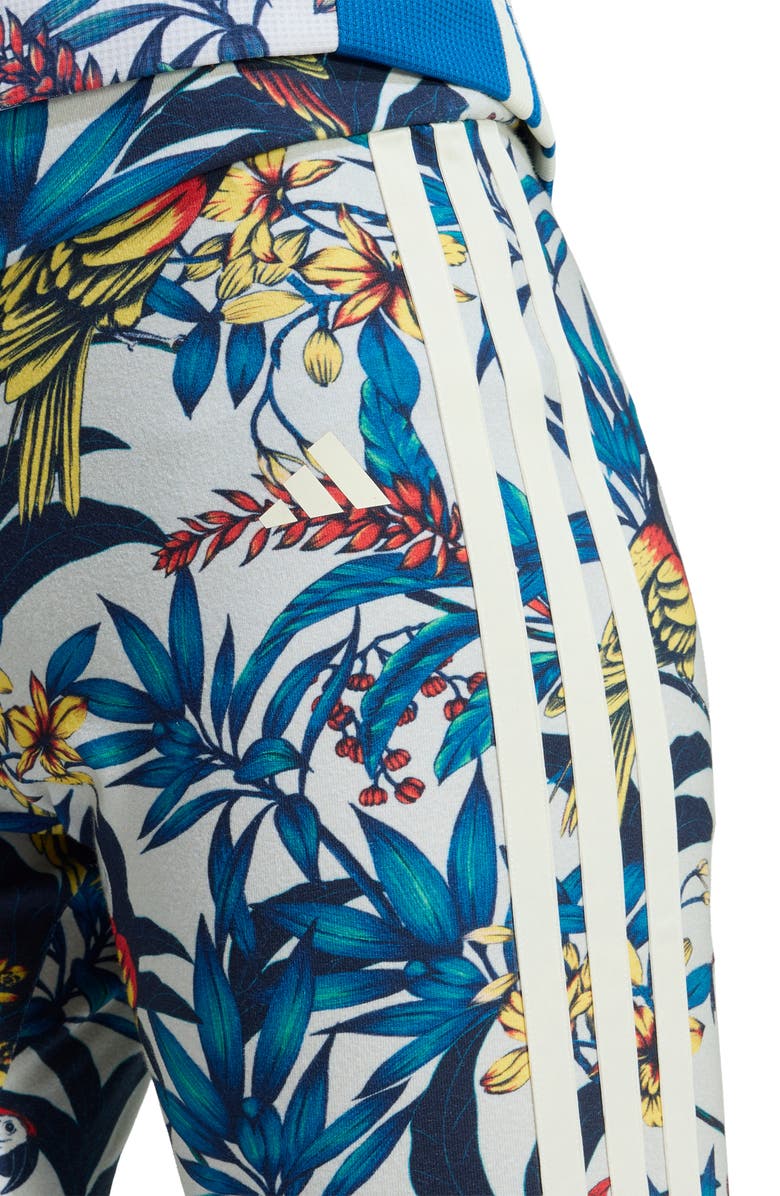 adidas x FARM Rio Bike Shorts, Alternate, color, Talc/ Gold/ Cream White