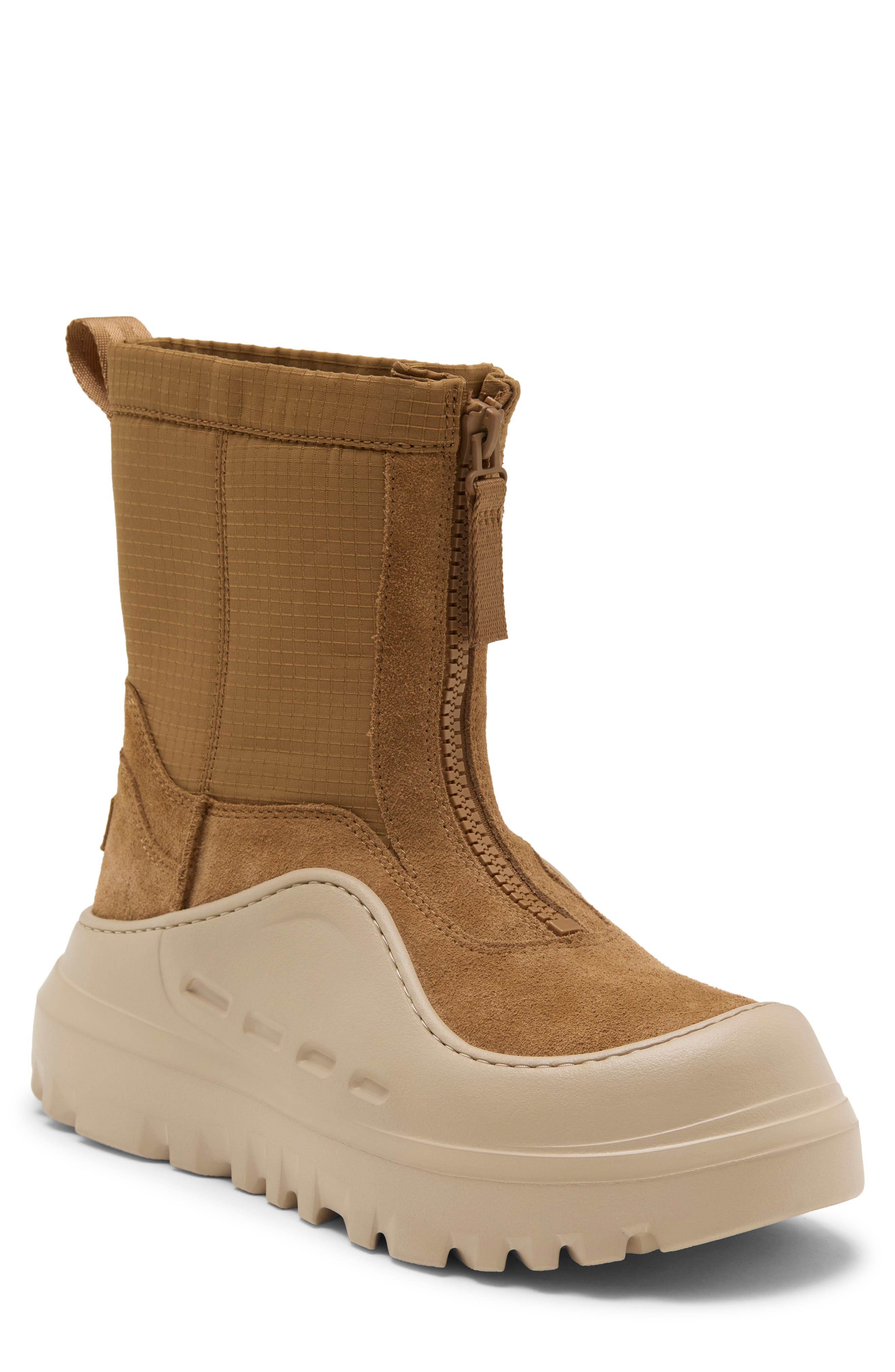 Peakmod Leather Boot, Main, color, CHESTNUT / MUSTARD SEED