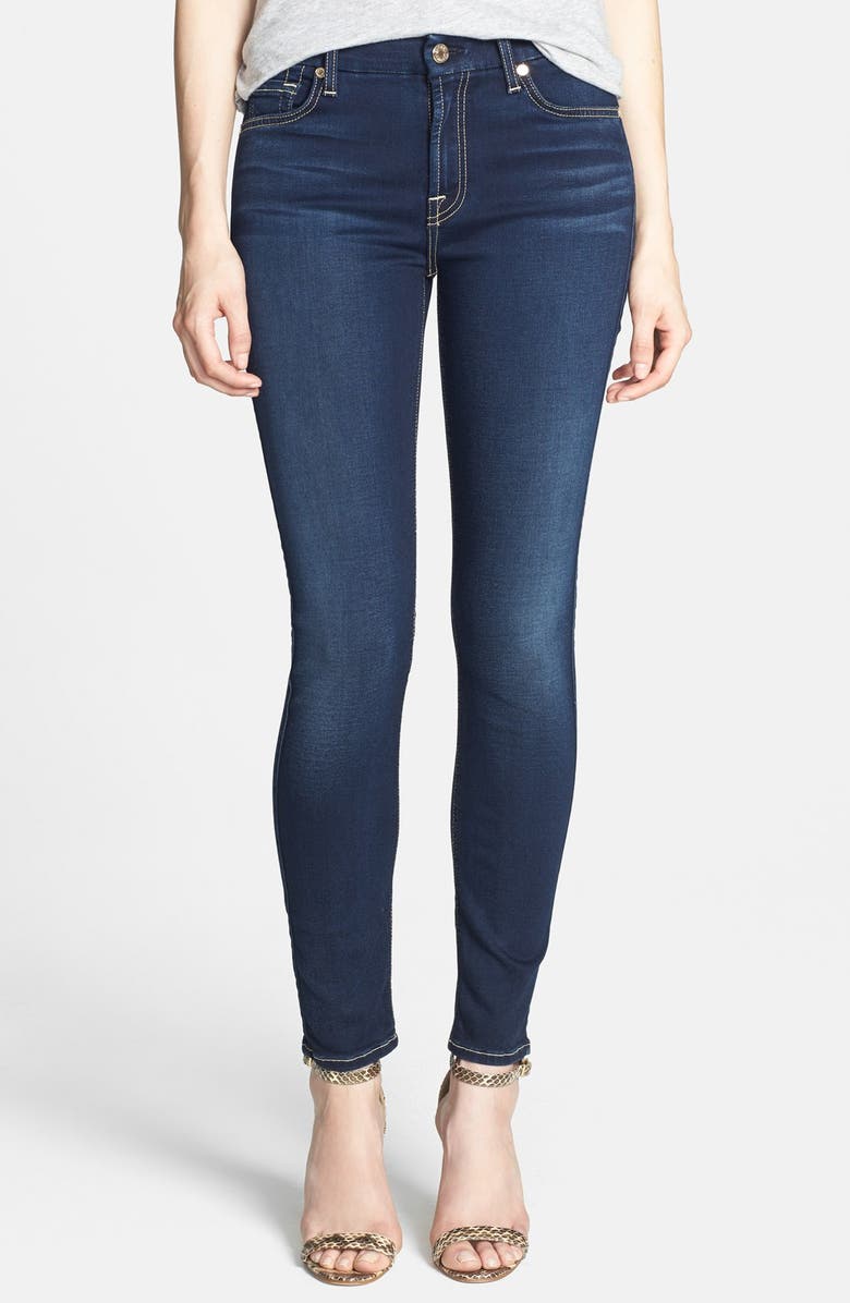 7 For All Mankind <sup>®</sup> 'Slim Illusion Luxe' Ankle Skinny Jeans, Main, color, 