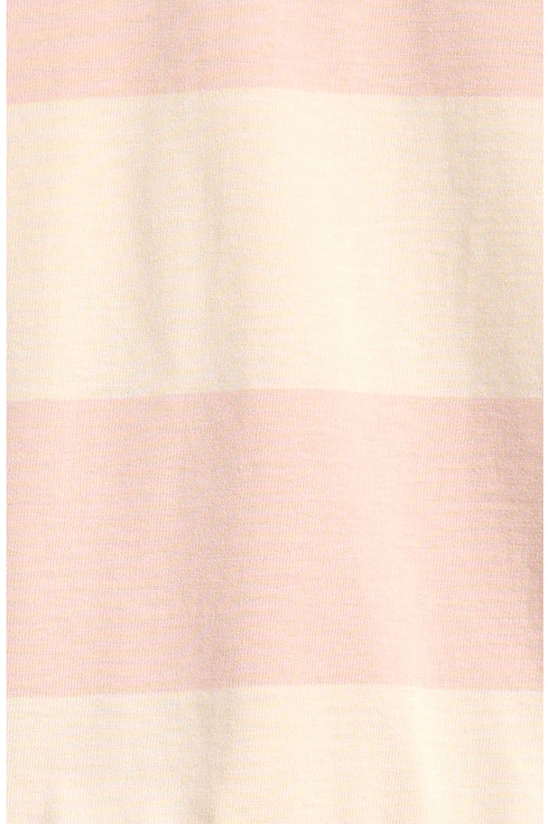 Kids' Stripe Long Sleeve Polo Dress, Alternate, color, NATURAL