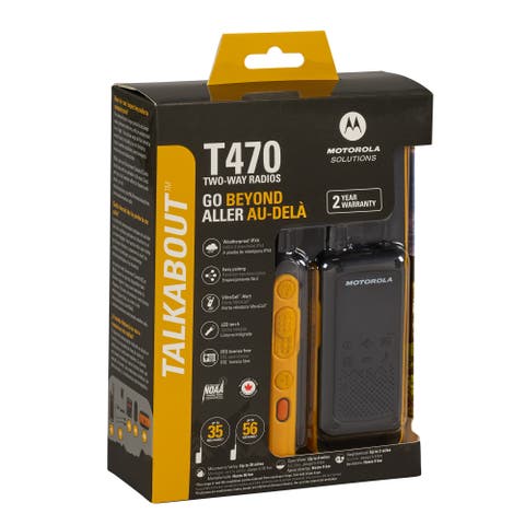 TalkAbout T470 License-Free Family Radios, 2-Pack