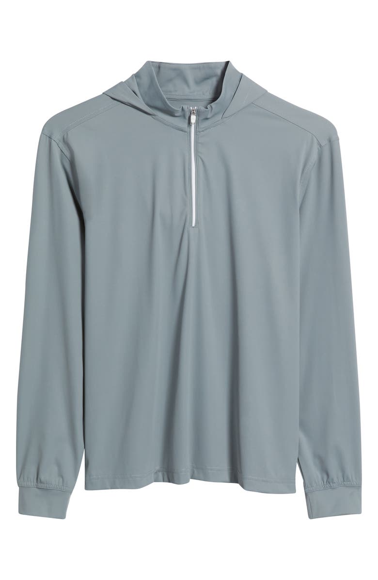 johnnie-O Robby Performance Quarter Zip Hoodie, Alternate, color, Thunder