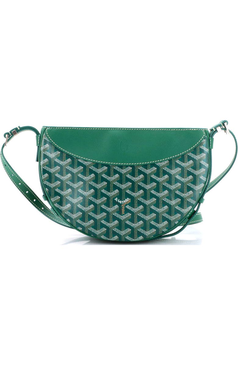 Pre-Owned Goyard Hirondelle Shoulder Bag Coated Canvas and Leather, Alternate, color, Green