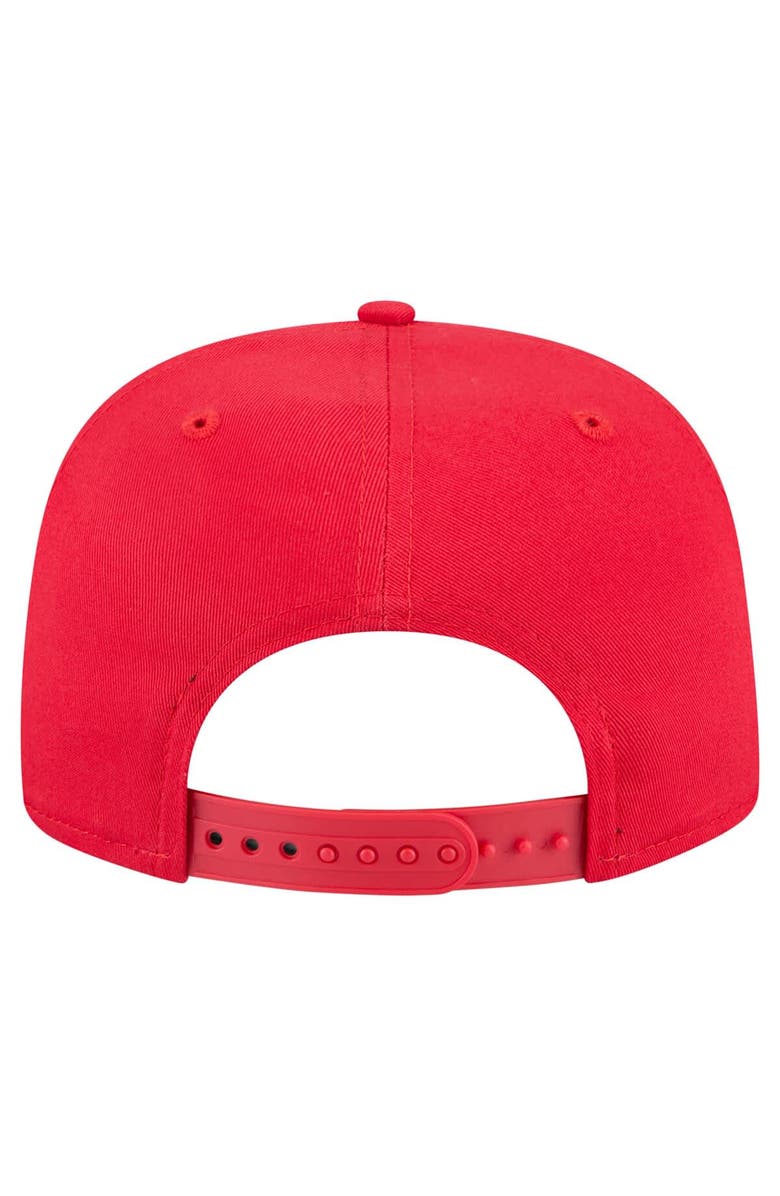 New Era Men's New Era Red Houston Rockets Team Text Golfer Snapback Hat, Alternate, color, 
