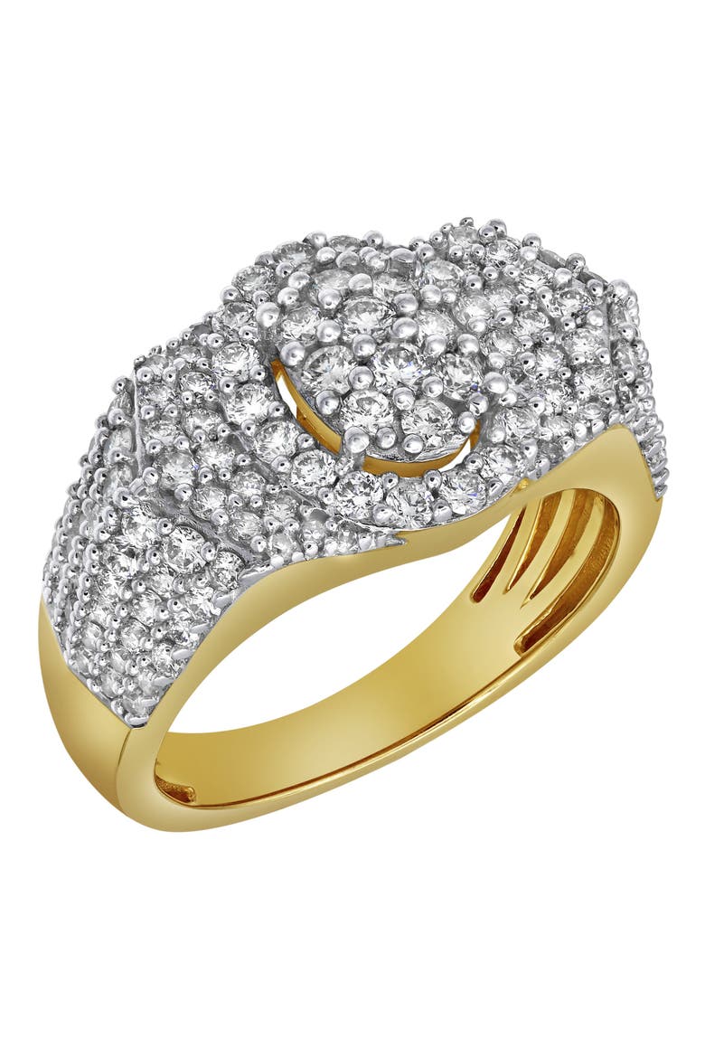 Spotlight 14K Yellow Gold Diamond Men Statement Ring - 1.98ct., Alternate, color, 14K Yellow Gold