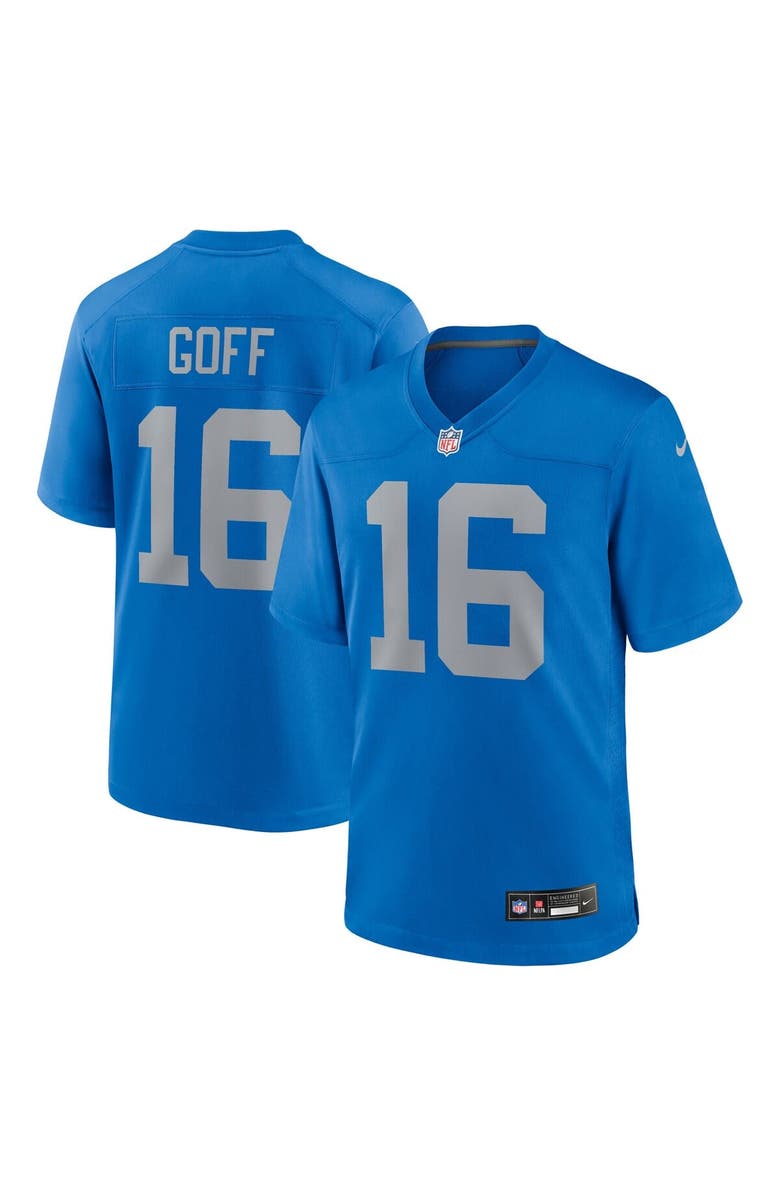 Nike Men's Nike Jared Goff  Blue Detroit Lions Alternate Game Jersey, Main, color, Blue
