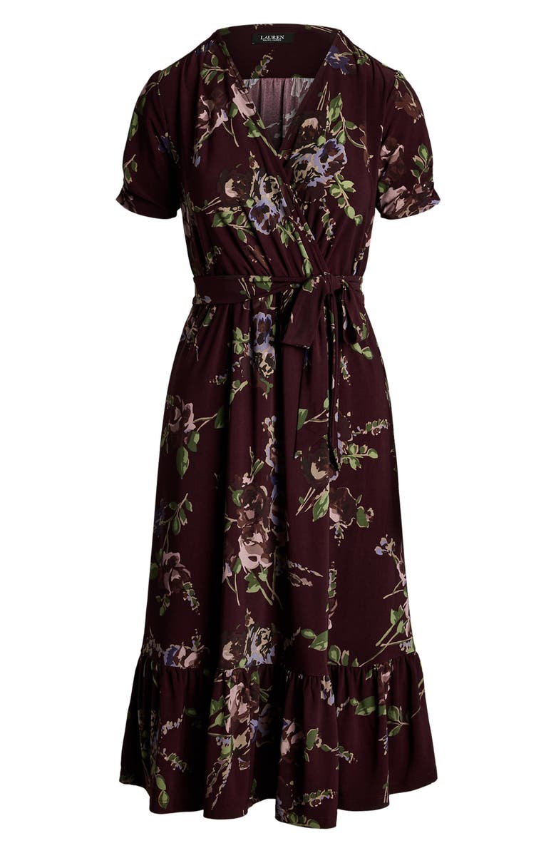 Polo Ralph Lauren Jersey Puff Sleeve Wrap Dress | Nordstromrack