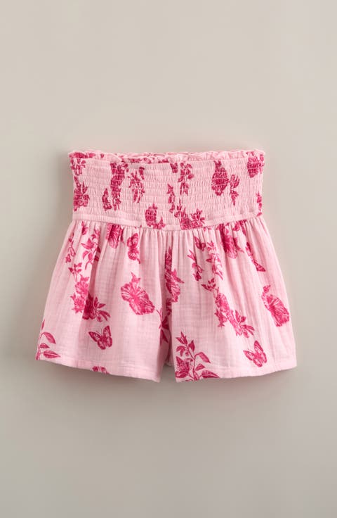Kids' Smocked Waist Shorts (Big Kid)