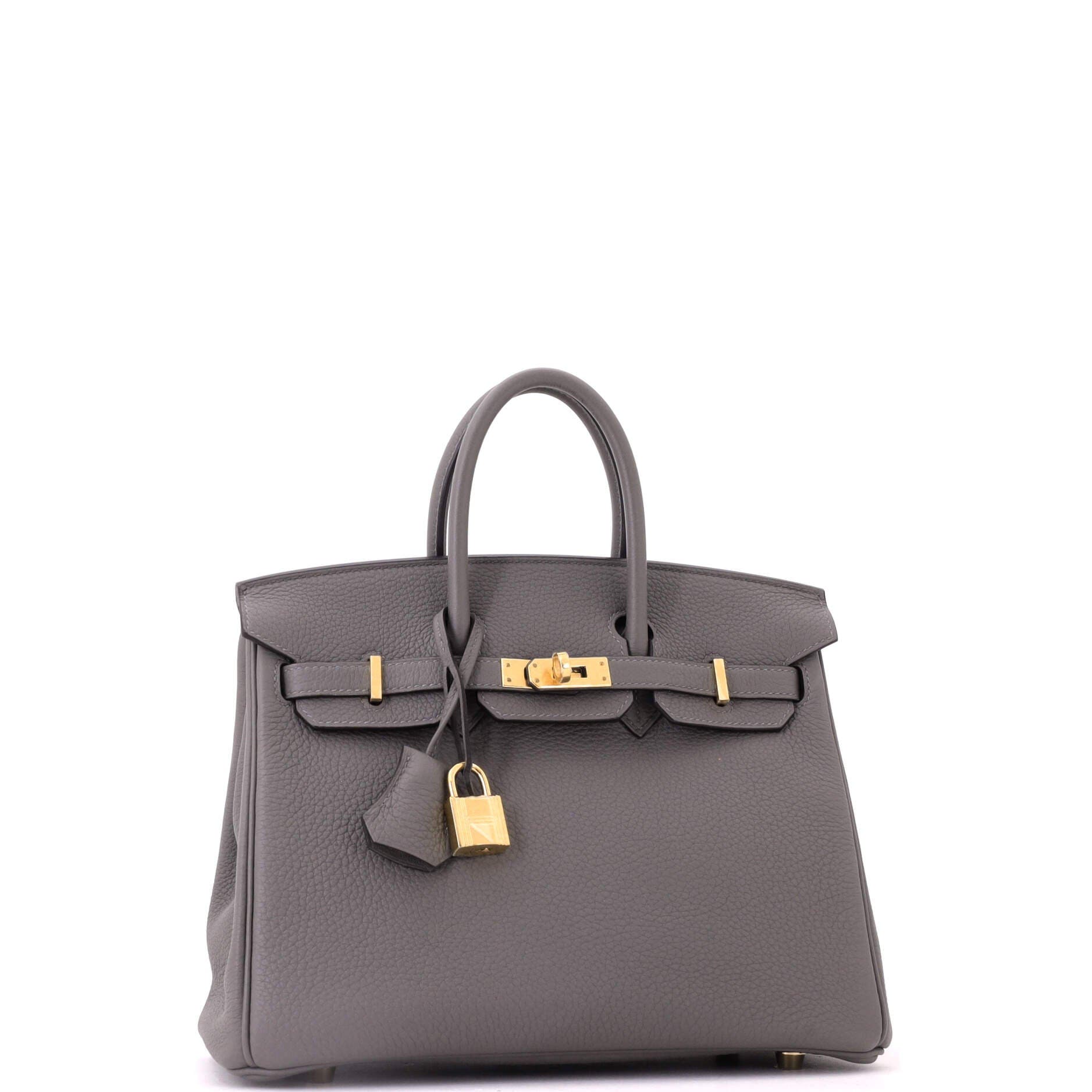 Birkin Handbag Grey Togo with Gold Hardware 25, Alternate, color, Grey