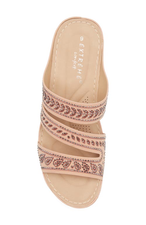 Extreme By Eddie Marc Embellished Wedge Sandal
