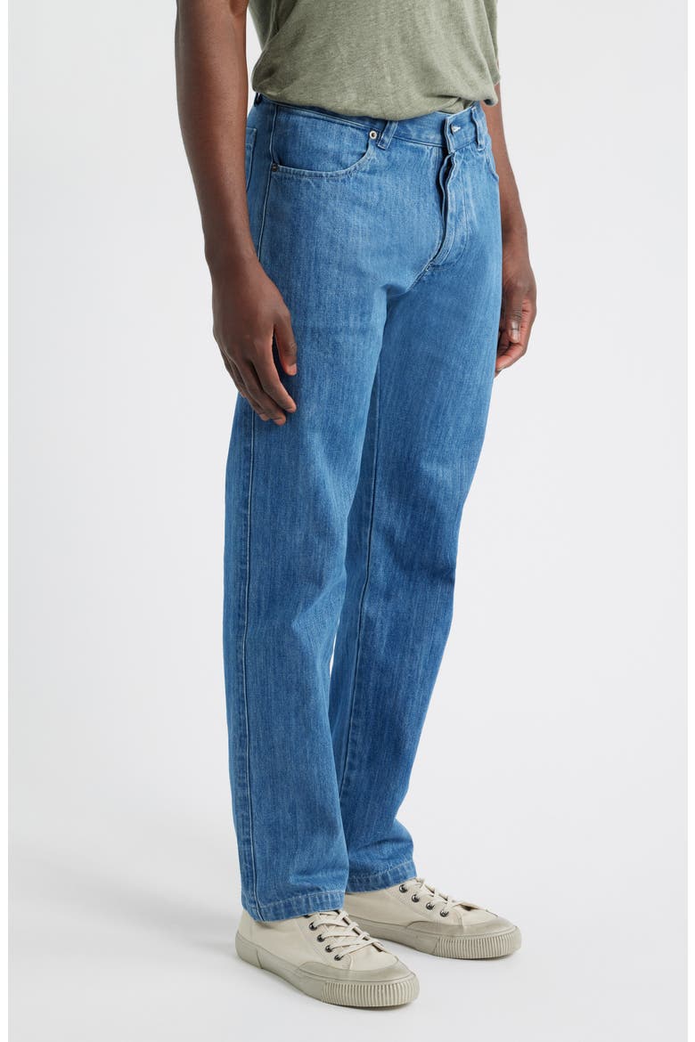 Straight Leg Organic Cotton Jeans, Alternate, color, OCEAN