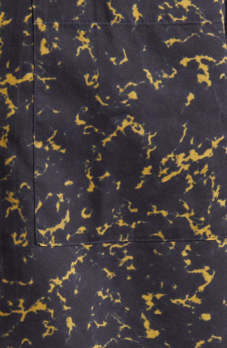 HUGO Egeeno Border Stripe Camp Shirt, Alternate, color, 