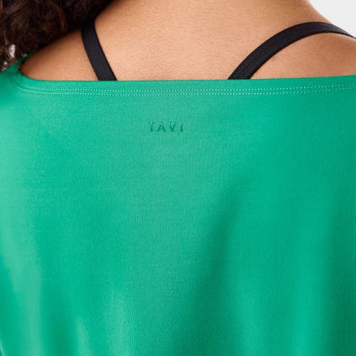 Tavi Brushed Tec Knit Long Sleeve In Green