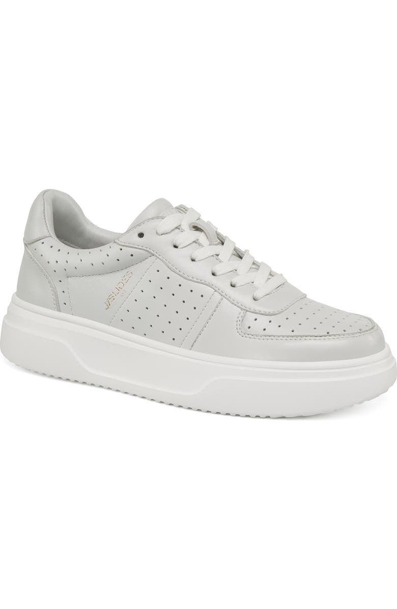 JSlides Footwear Felix Platform Sneaker, Main, color, White