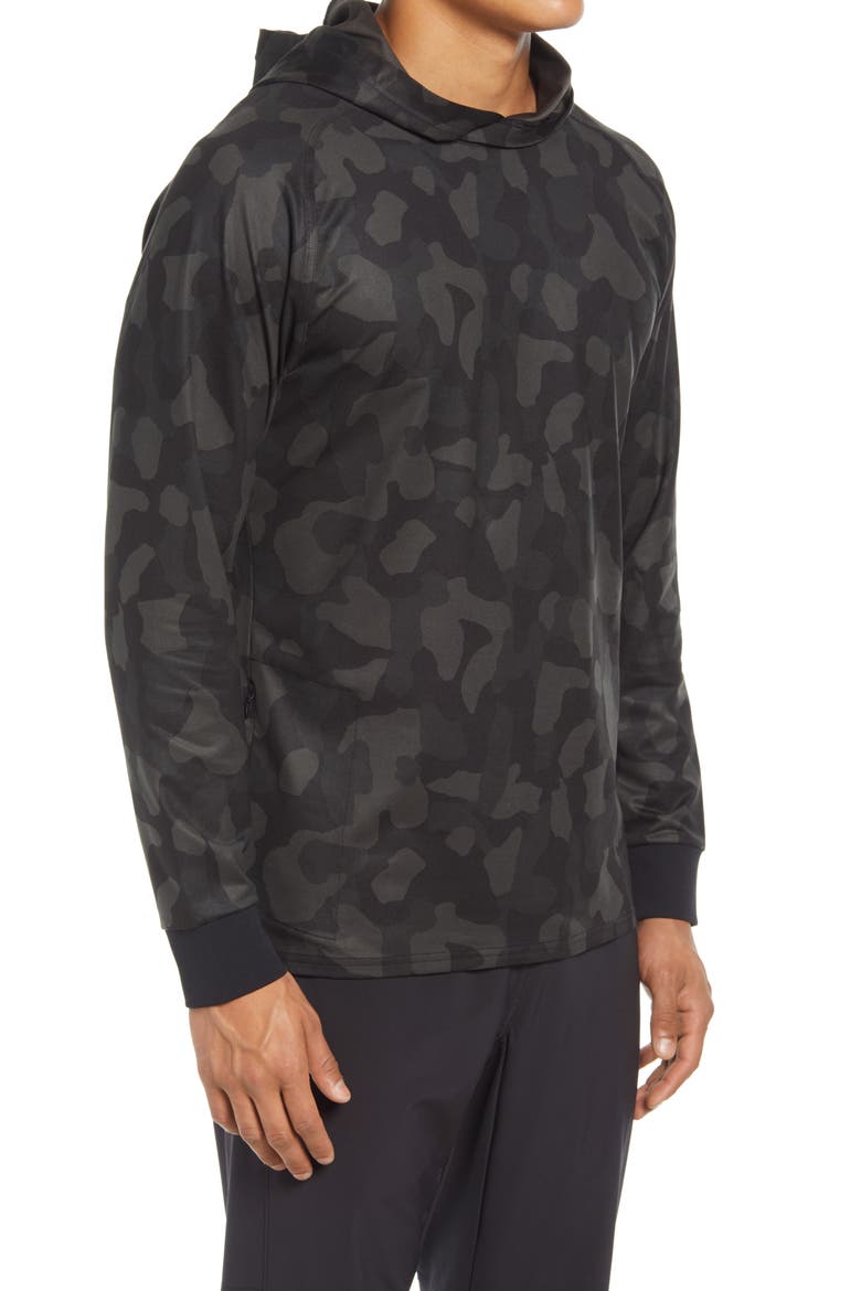 Live In Print Pullover Hoodie, Alternate, color, BLACK CAMO