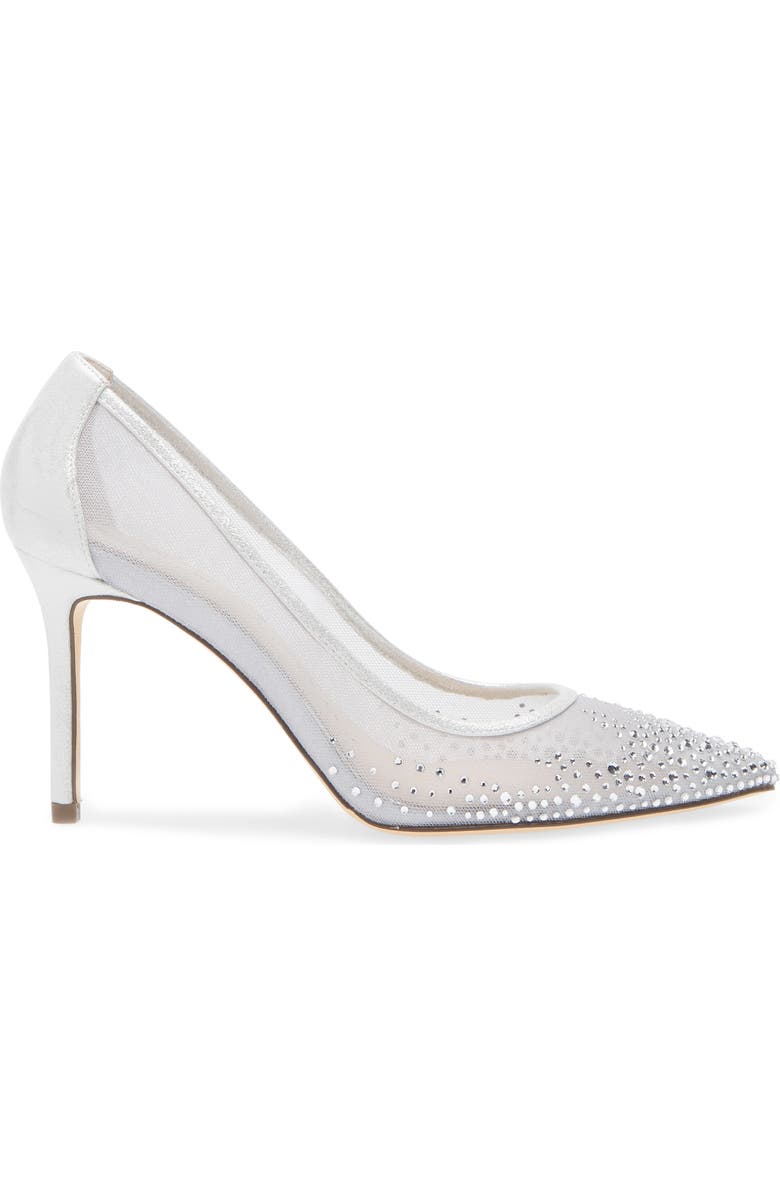 Nina Nalia Pointed Toe Pump, Alternate, color, Silver