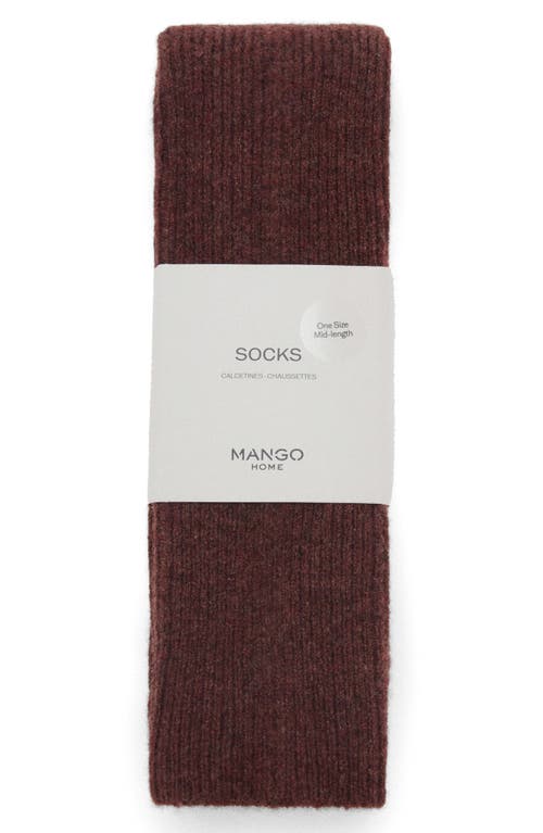 Mango Wool & Cashmere Socks In Blue