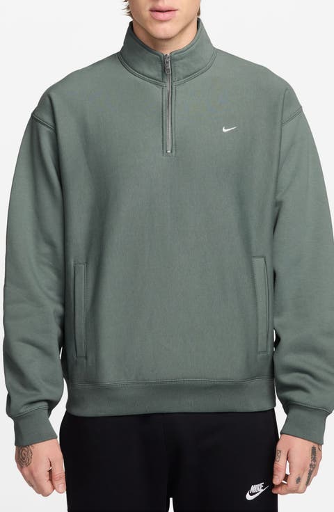 Solo Swoosh Fleece Quarter Zip Pullover
