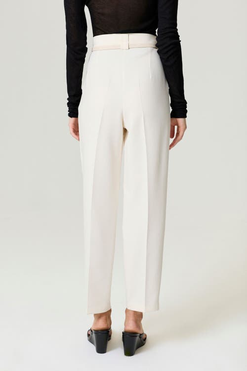 Nocturne Belt Detailed Pants In White