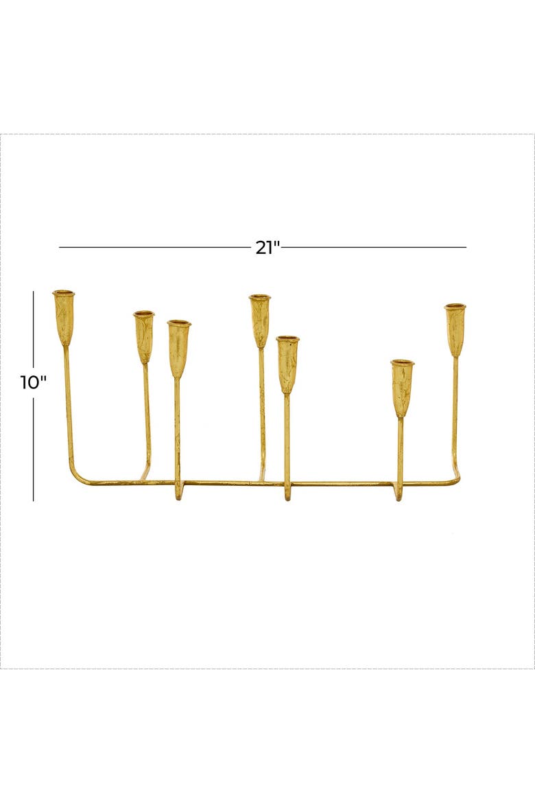 Goldtone Metal 7-Candle Candelabra, Alternate, color, GOLD