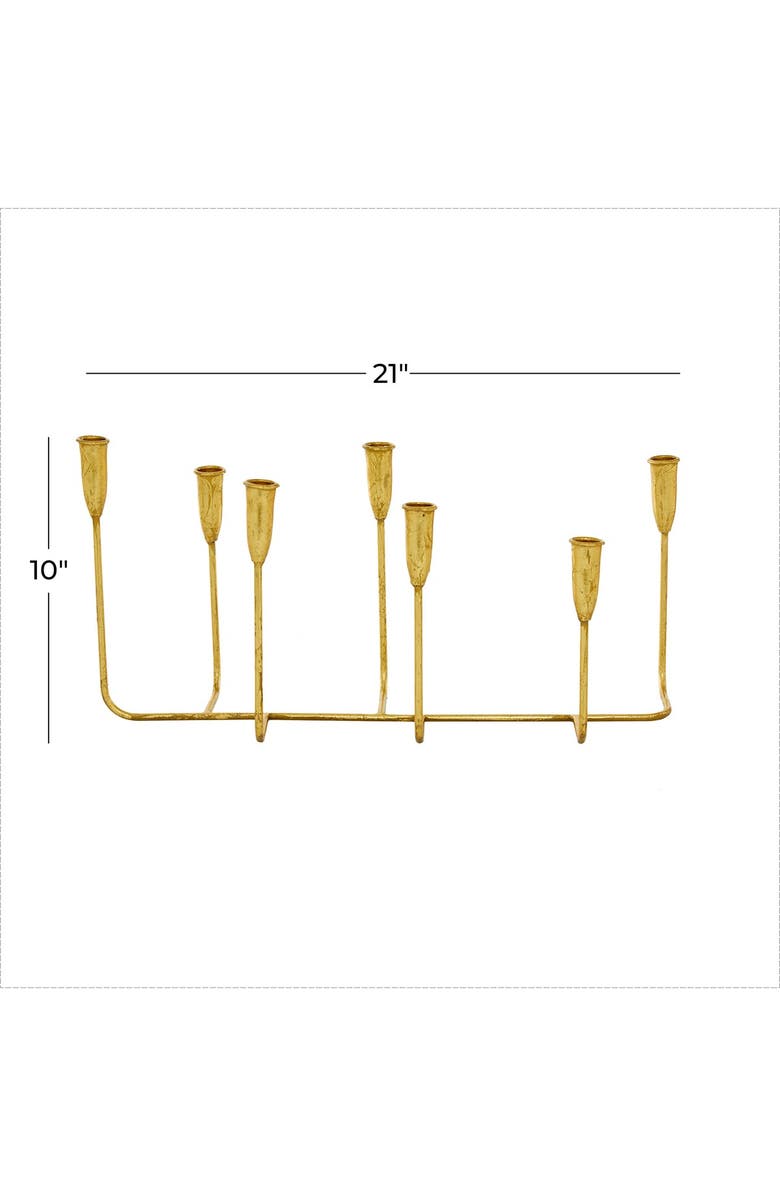 COSMO BY COSMOPOLITAN Goldtone Metal 7-Candle Candelabra, Alternate, color, Gold