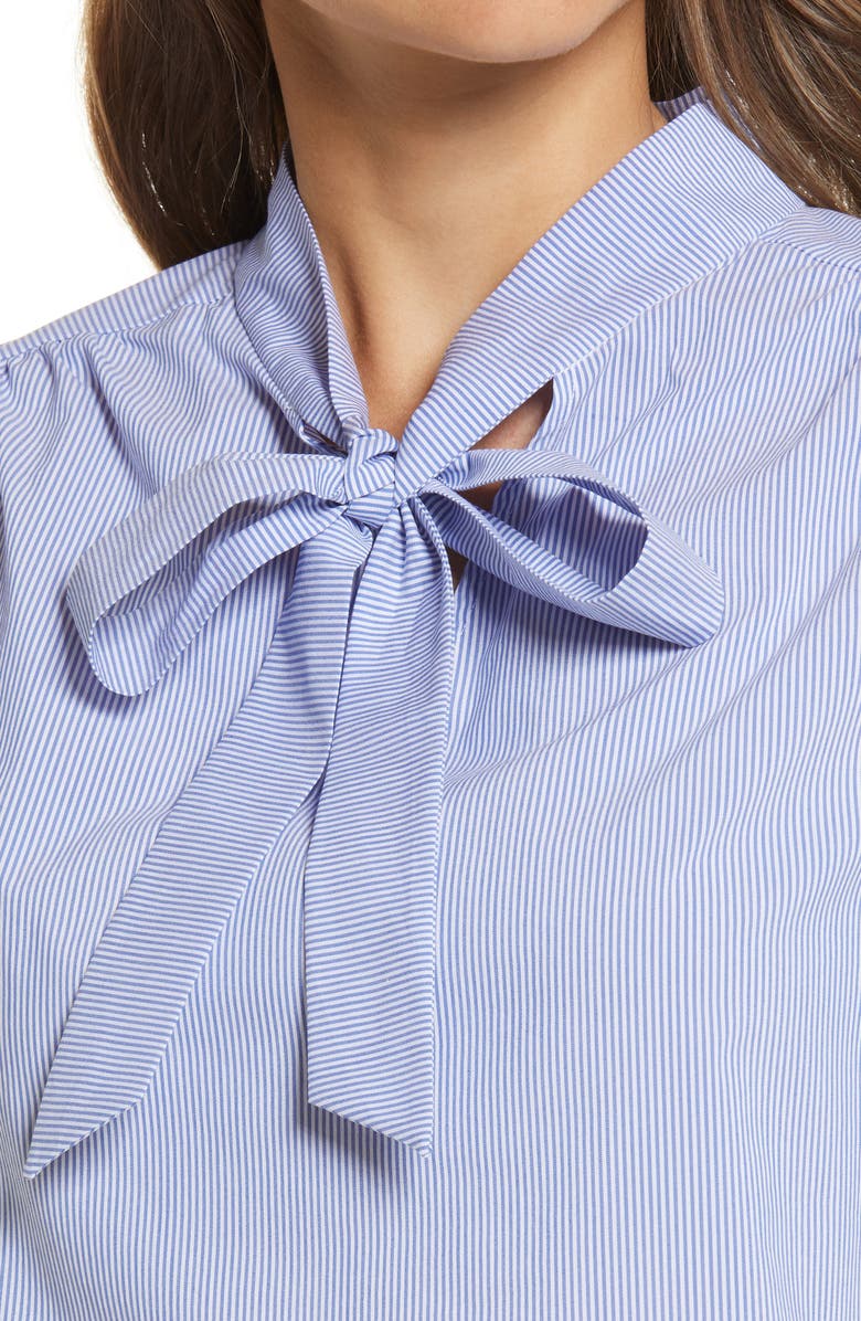 Ming Wang Tie Neck Blouse, Alternate, color,