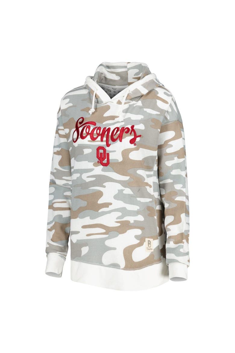 Women's Pressbox Camo Oklahoma Sooners San Pablo Pullover Hoodie, Alternate, color, Camo