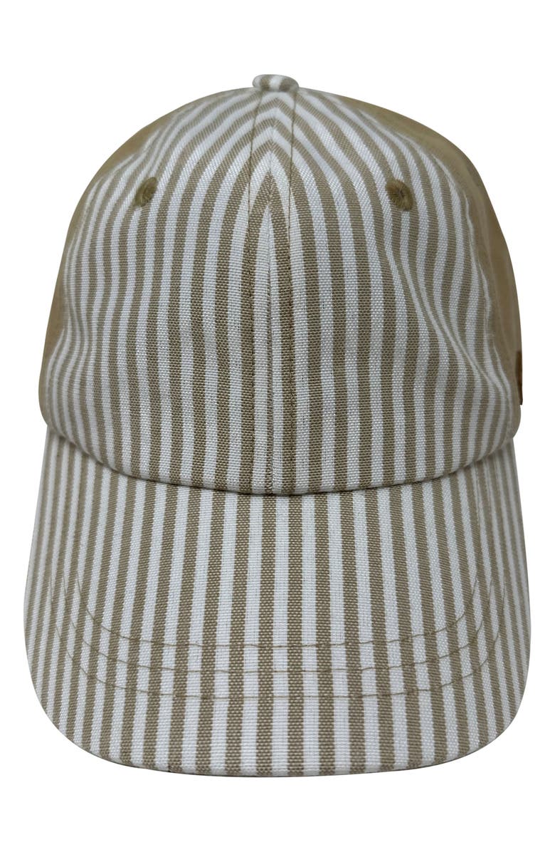 Cole Haan Street Style Baseball Cap, Alternate, color, Camel Stripe