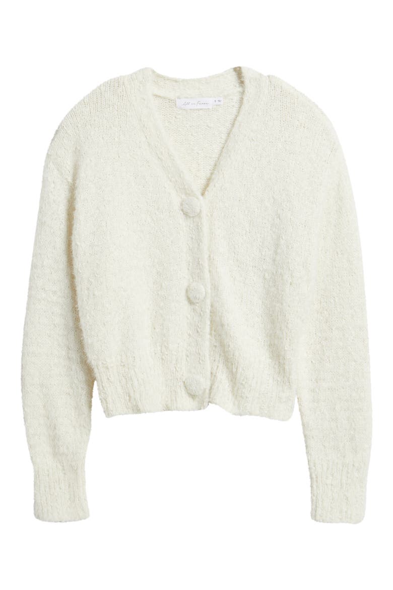 V-Neck Cardigan, Alternate, color, IVORY