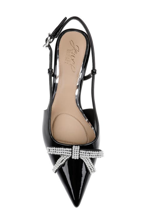 Jewel Badgley Mischka Krystia Evening Pump In Black Patent