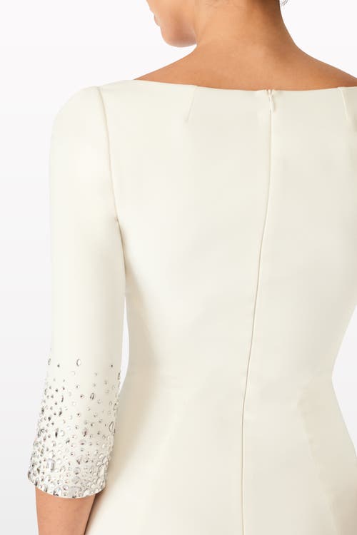 Jenny Packham Rosebud Midi Dress In White