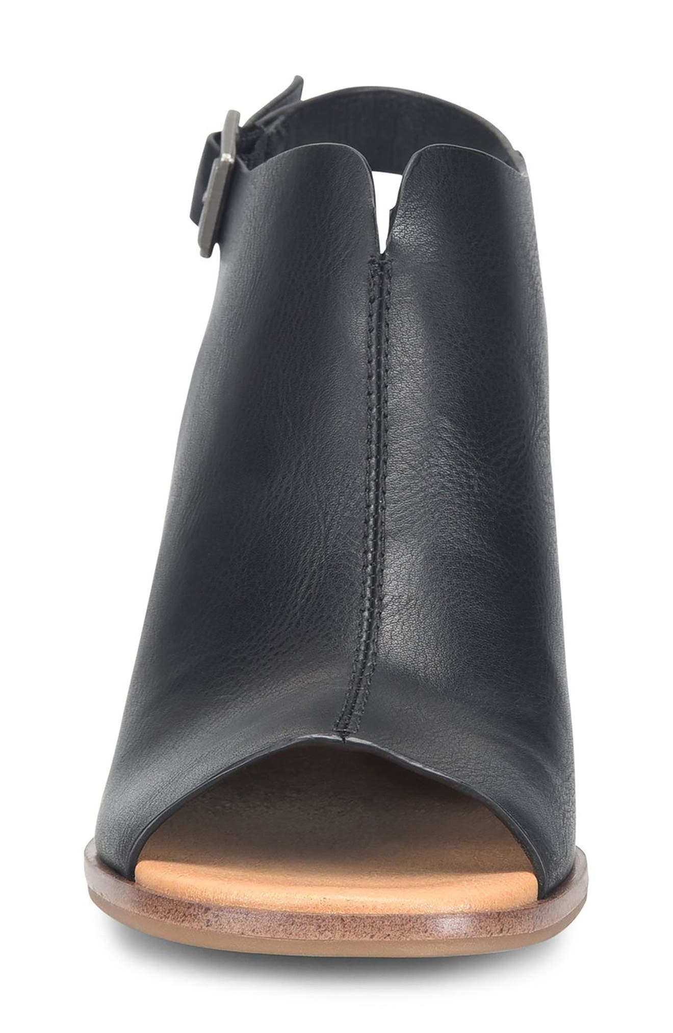KORKS Paula Block Heel Slingback Sandal, Alternate, color, Black