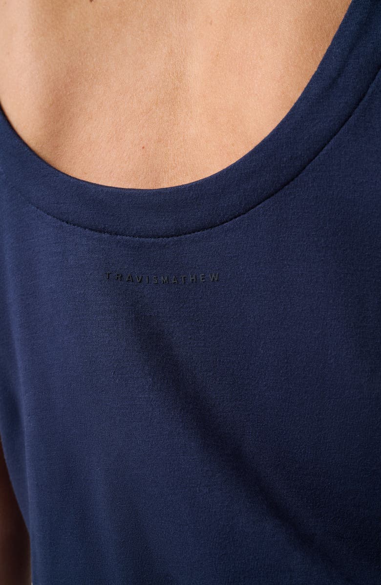 TravisMathew Skyloft Tie Waist Romper, Alternate, color, 