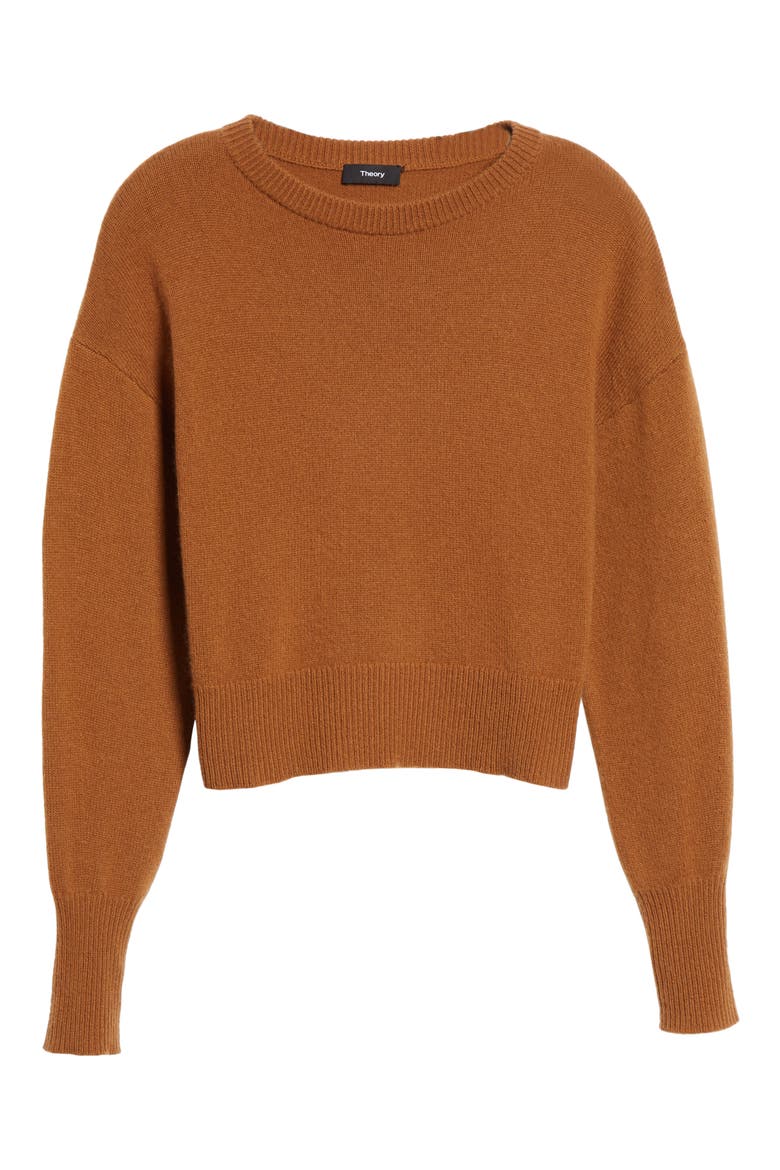 Drop Shoulder Cashmere Sweater, Alternate, color, CARAMEL