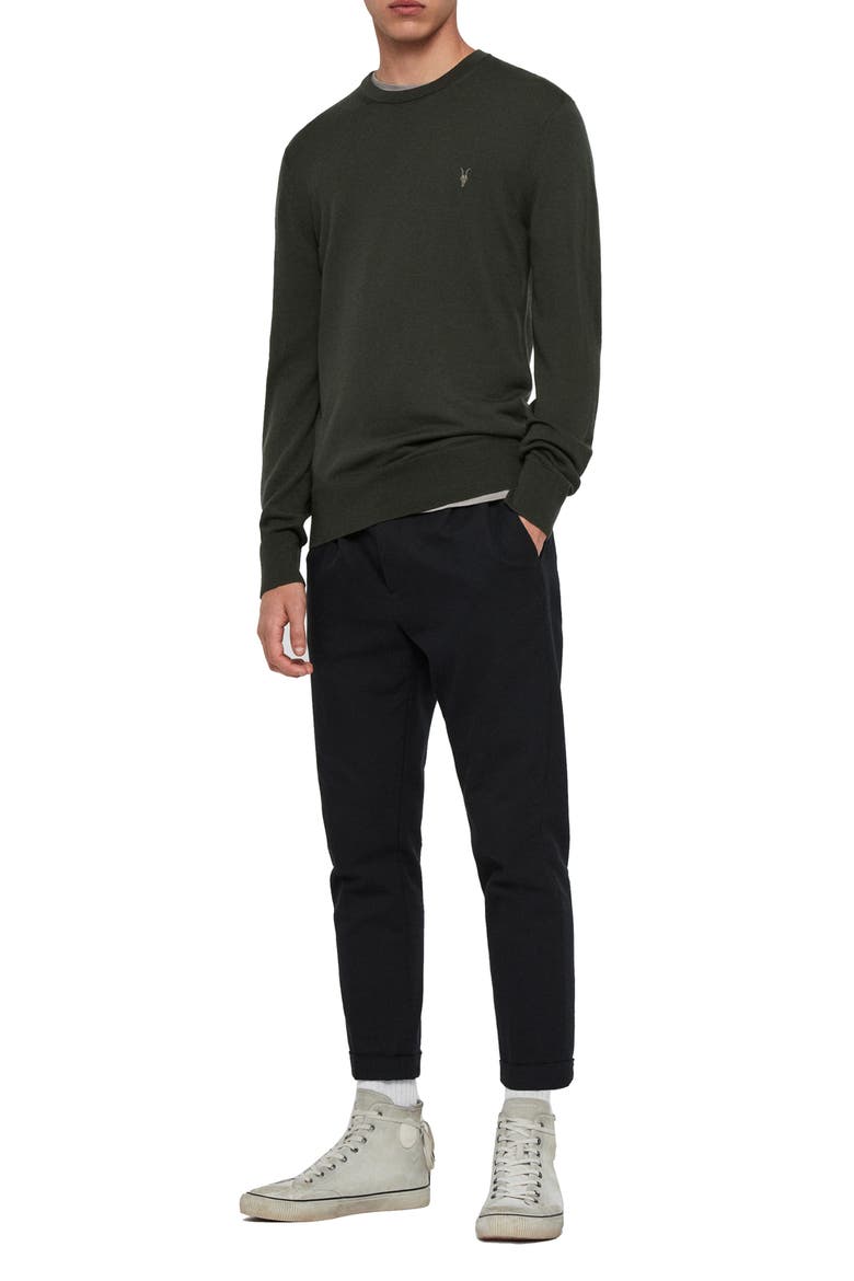 Mode Slim Fit Wool Sweater, Alternate, color, BRACKEN GREEN