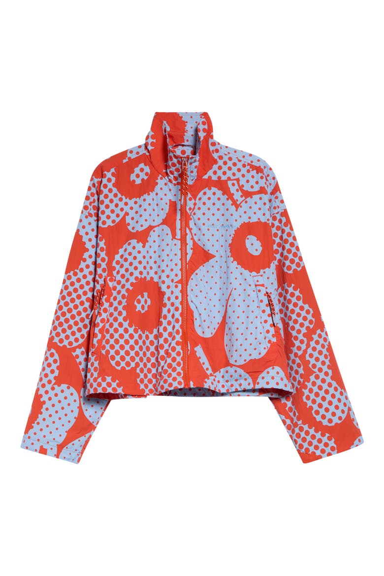Harjoitus Unko Kiski Funnel Neck Jacket, Main, color, RED LIGHT BLUE