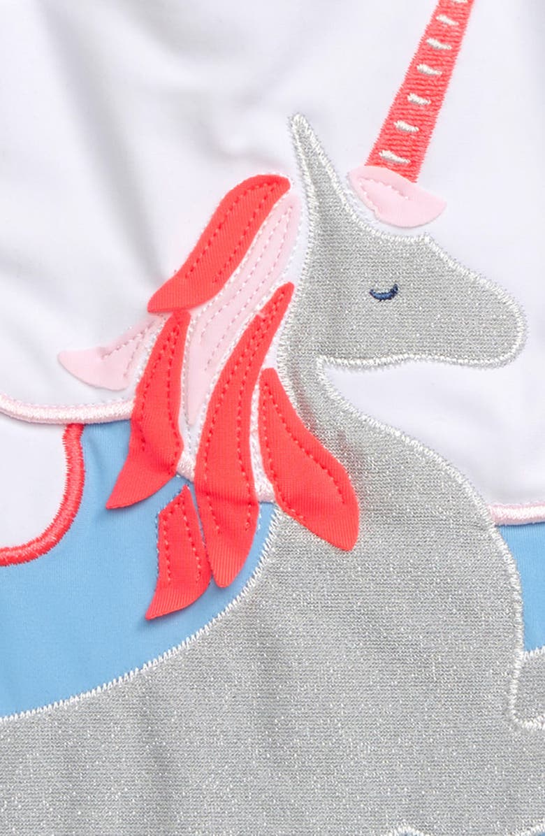 Mini Boden Appliqué One-Piece Swimsuit, Alternate, color, 