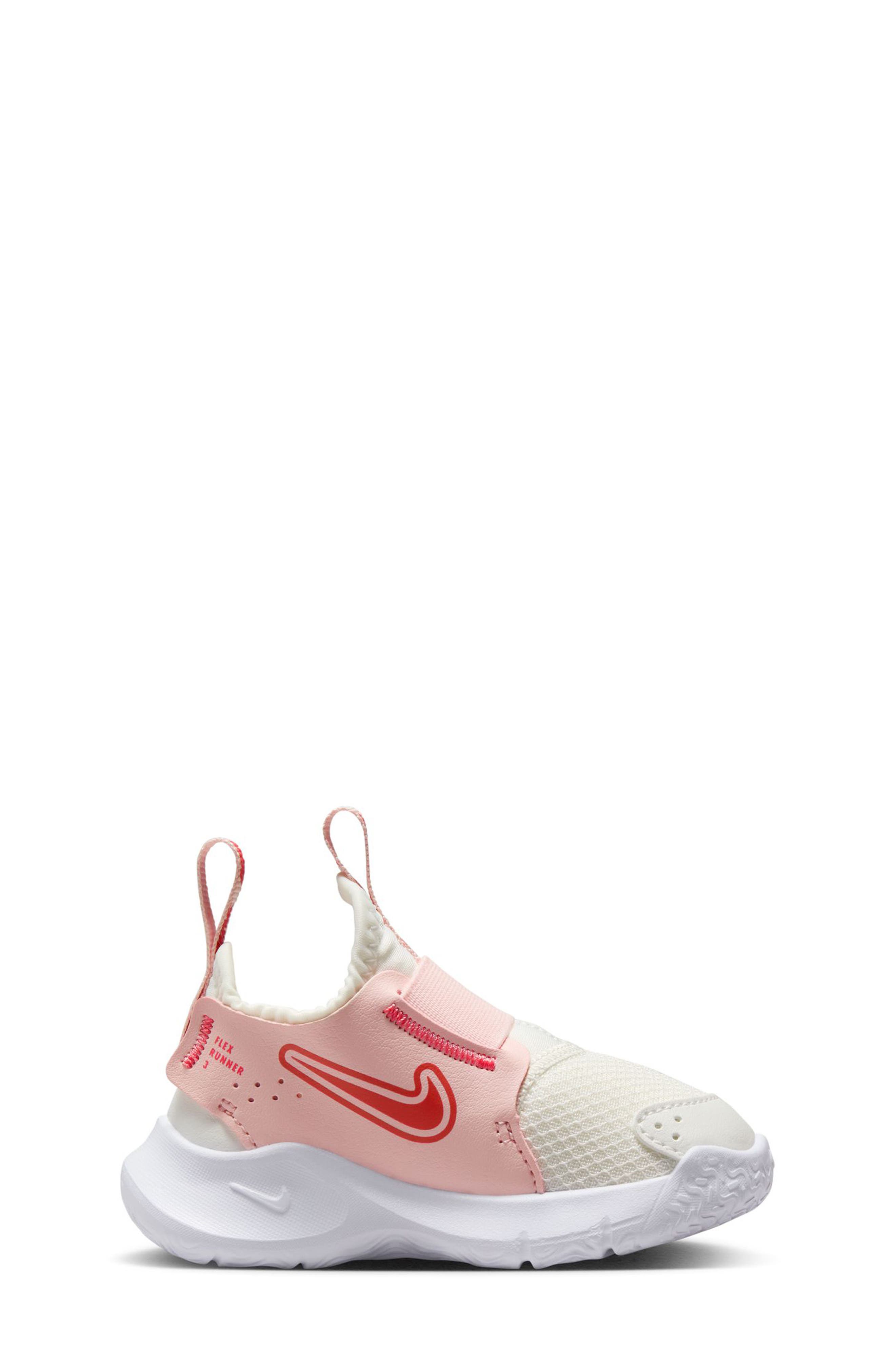 Nike Flex Runner 3 Slip-On Shoe, Alternate, color, Summit White/ Magic Ember